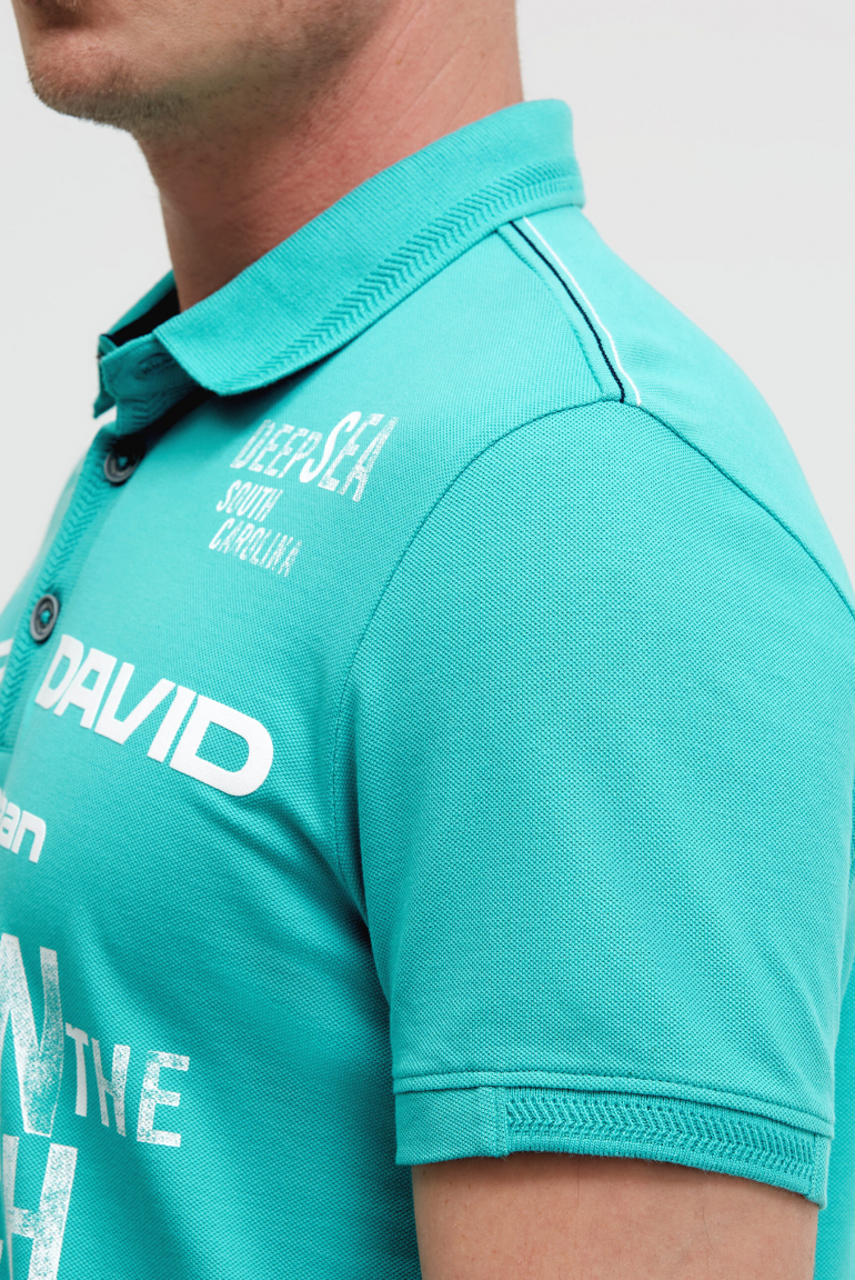 Pikee-Polo Kurzarm mit Rubber Prints