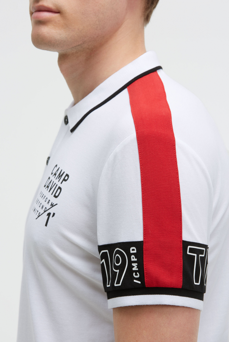 Pikee-Polo mit Colour-Blocking