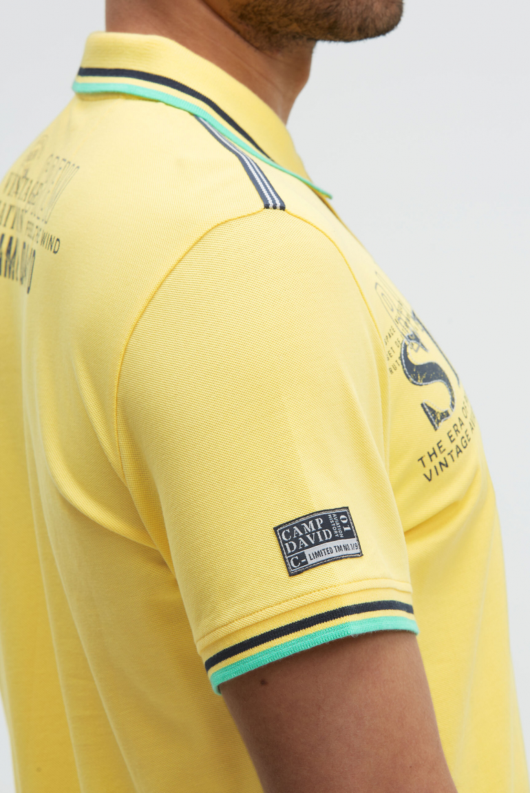 Poloshirt aus Pikee mit Logo Artworks