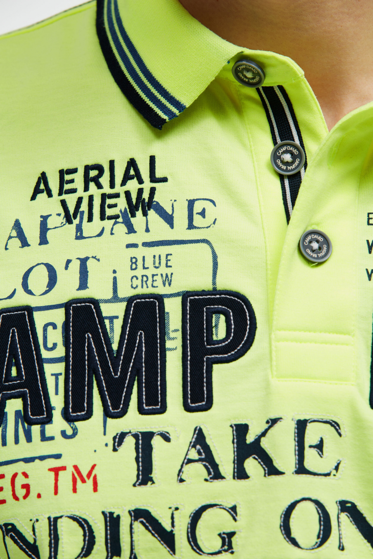 Poloshirt Kurzarm mit Logo-Applikationen