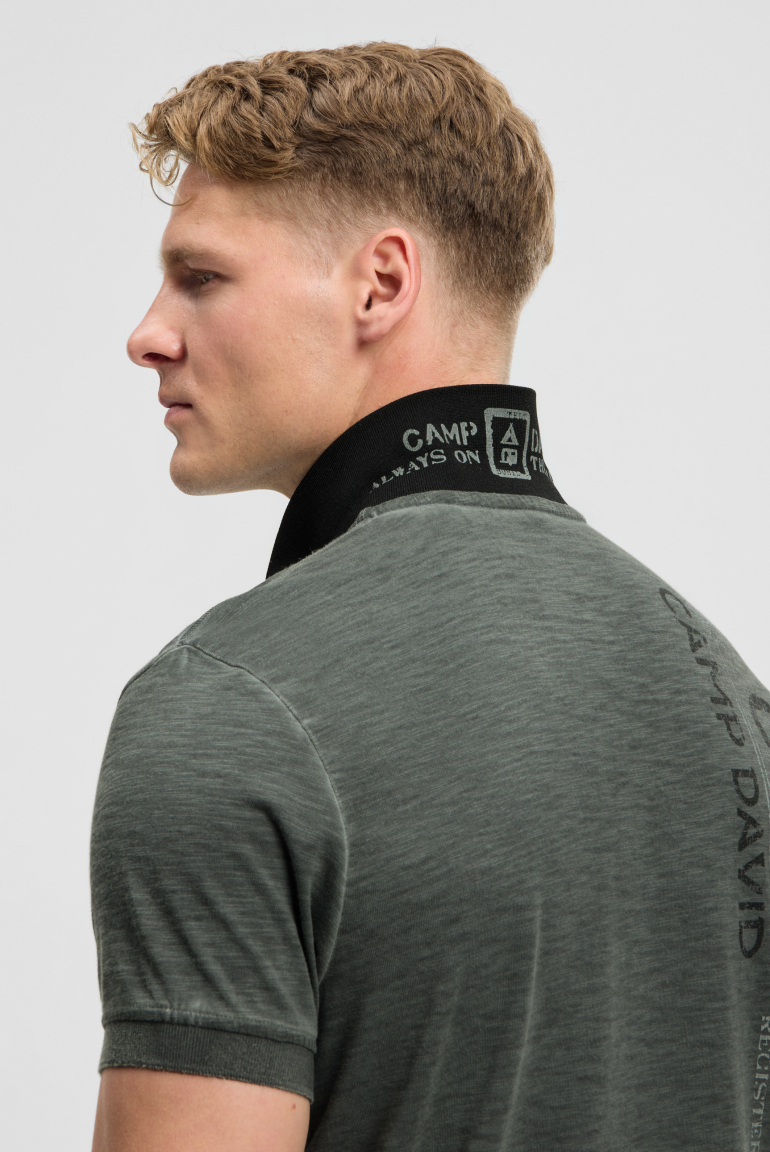 Poloshirt mit Vintage Prints