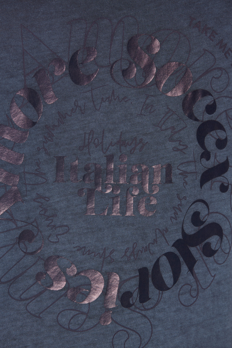 Sommertop Oil Dyed mit Print