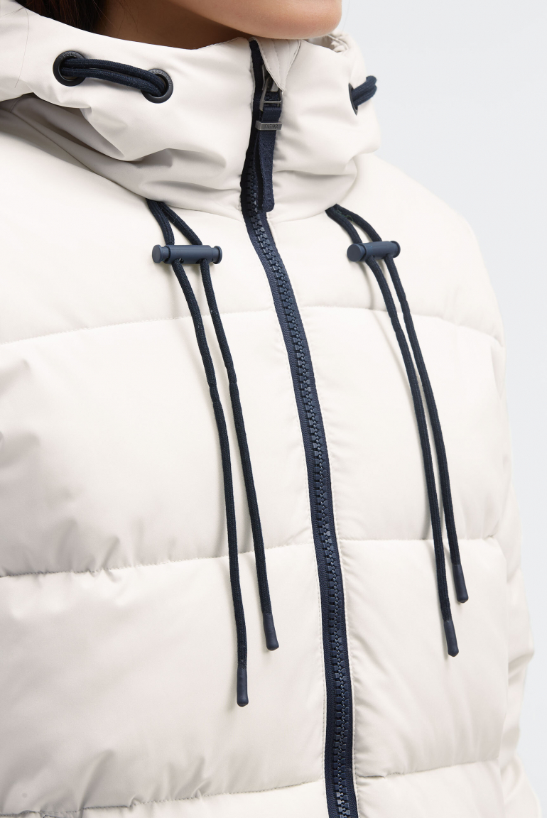 Stepp-Parka mit hochgeschlossener Kapuze