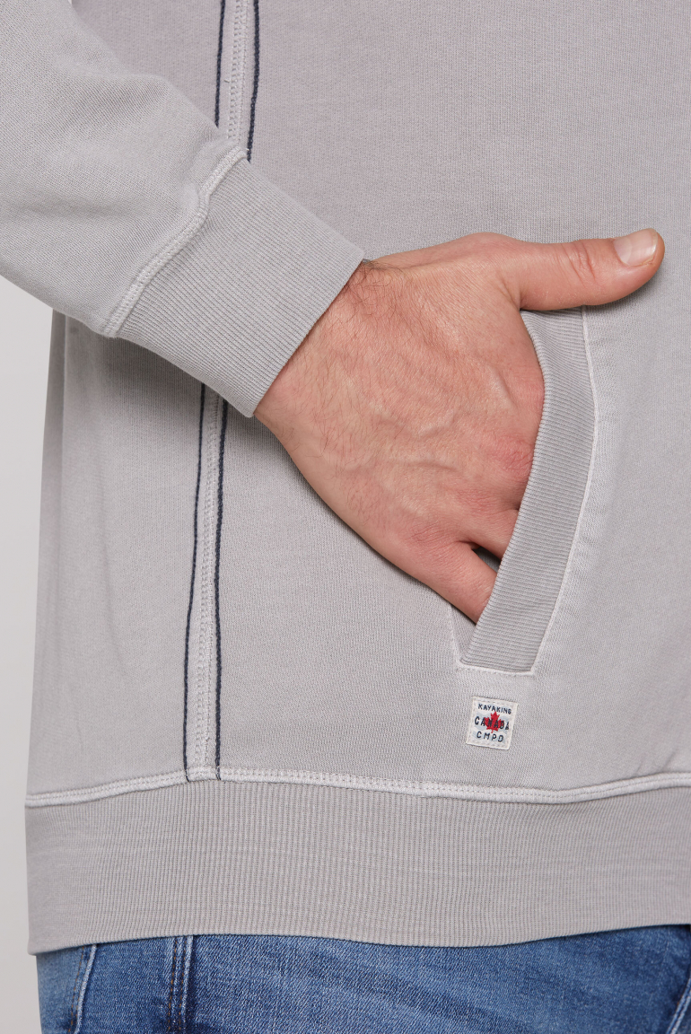 Sweatjacke mit Logo-Applikationen