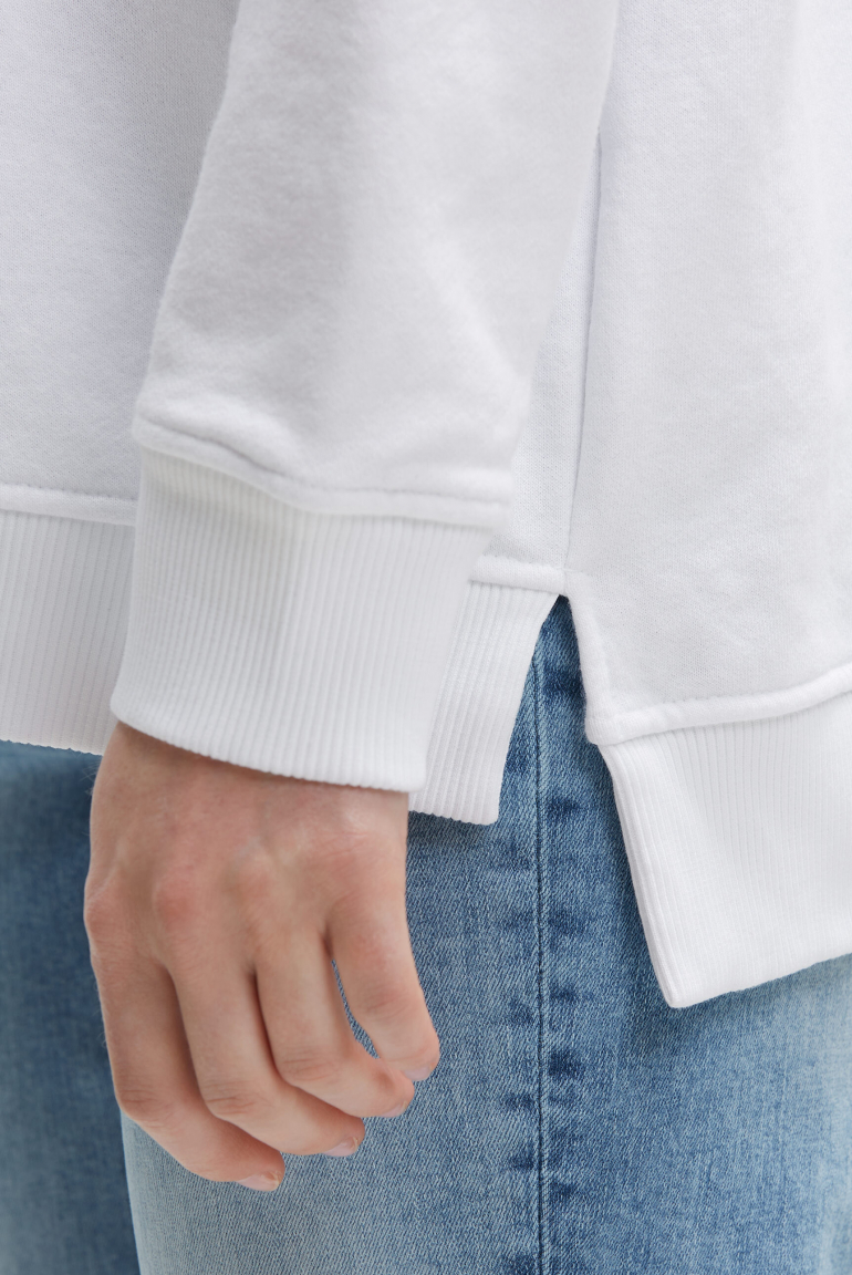 Sweatshirt mit Glitter Rubber Print