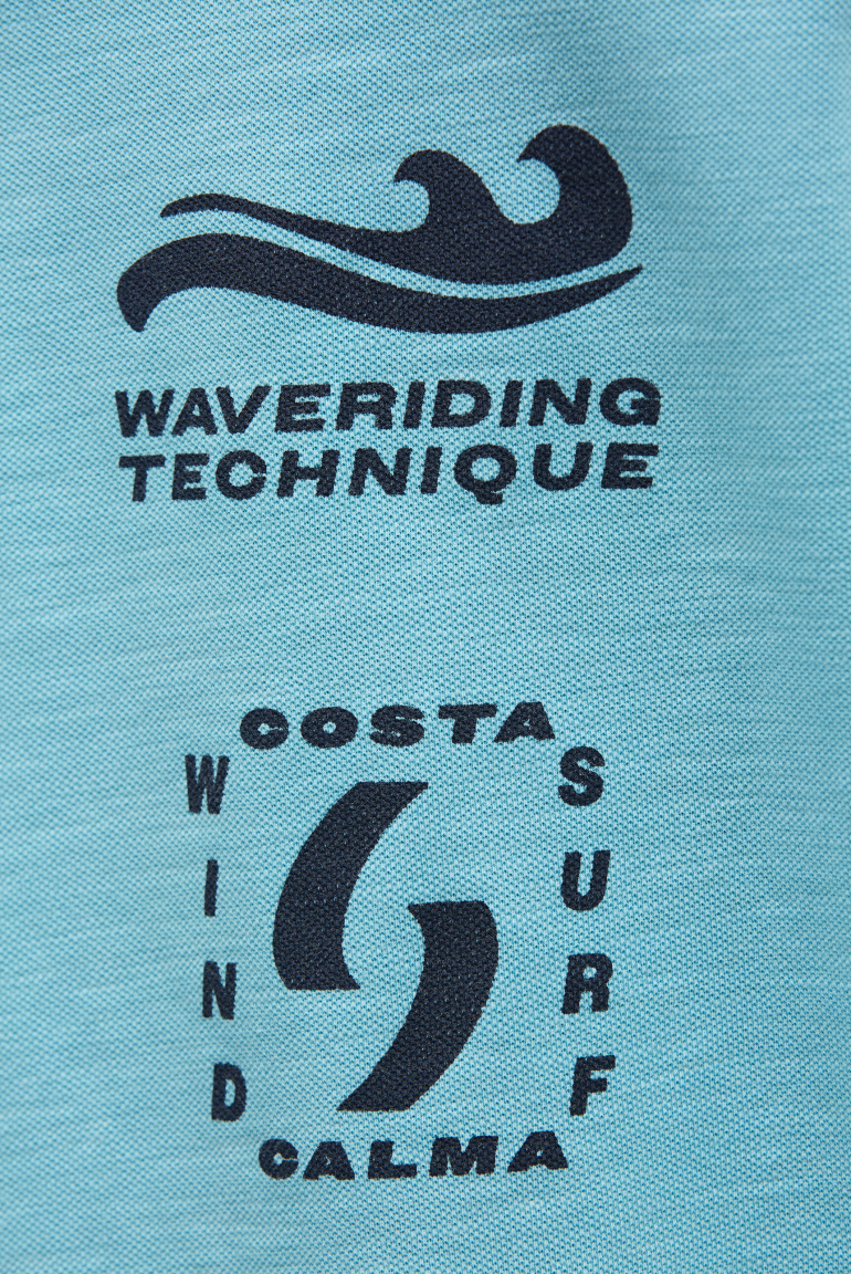 T-Shirt aus Slub-Pikee mit Back-Artwork