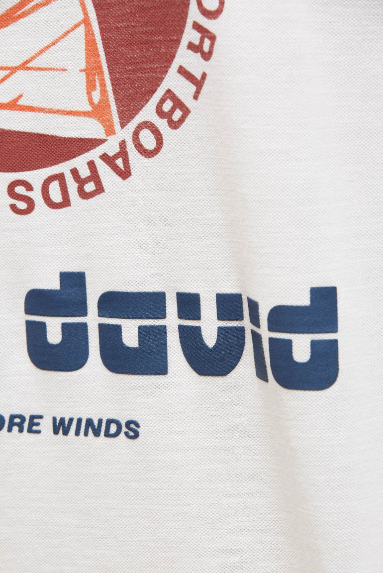 T-Shirt aus Slub-Pikee mit Back-Artwork