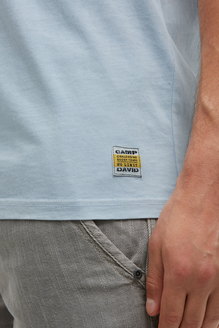T-Shirt mit Photo- und Rubber-Print