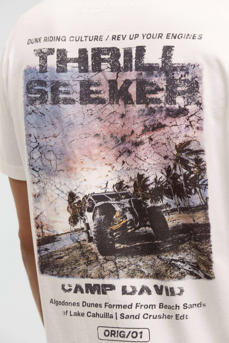 T-Shirt mit Photoprint auf dem Rücken