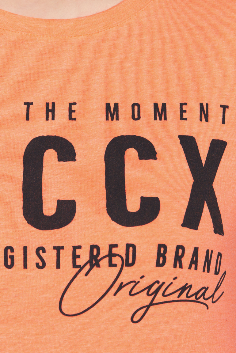 T-Shirt mit Rundhalsausschnitt und Logo Print