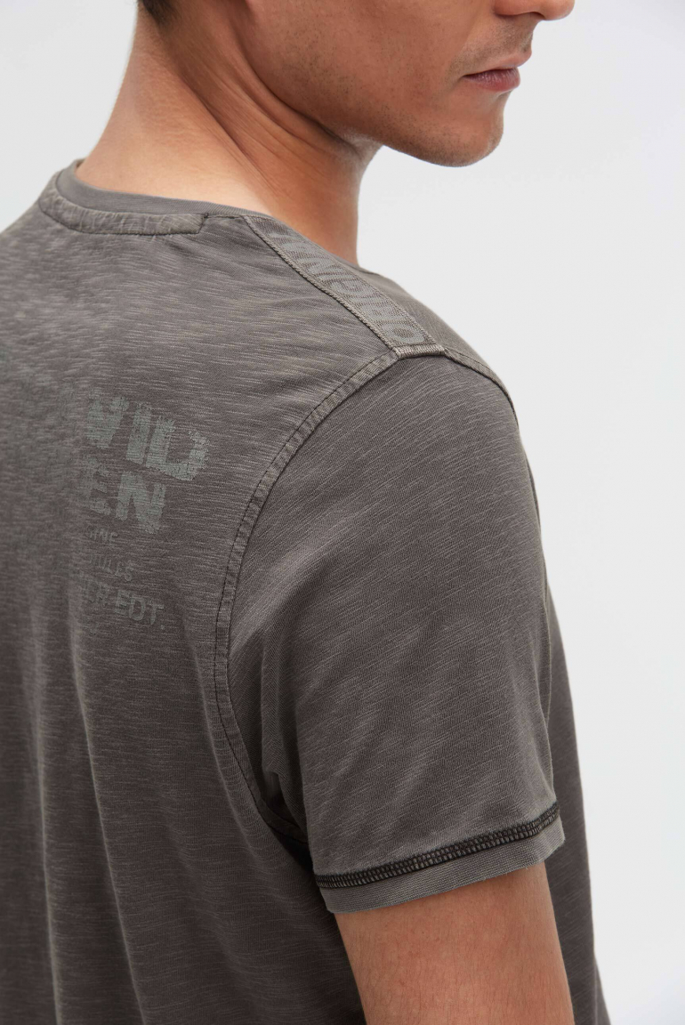 T-Shirt mit Tapes und Rücken-Print