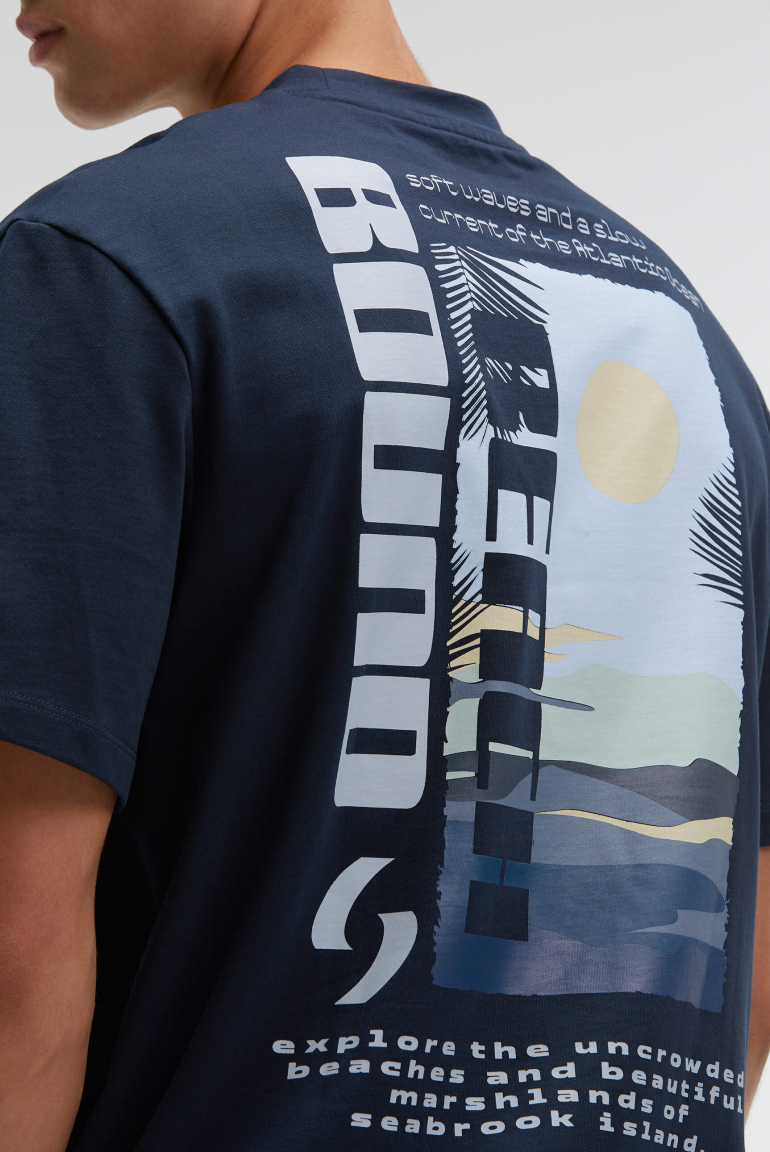 T-Shirt Rundhals mit Back-Print