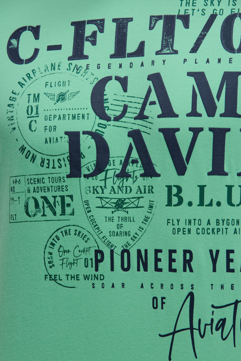 T-Shirt Rundhals mit Puffprint