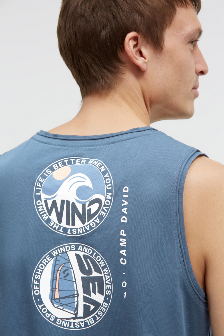Tanktop mit Rücken-Print