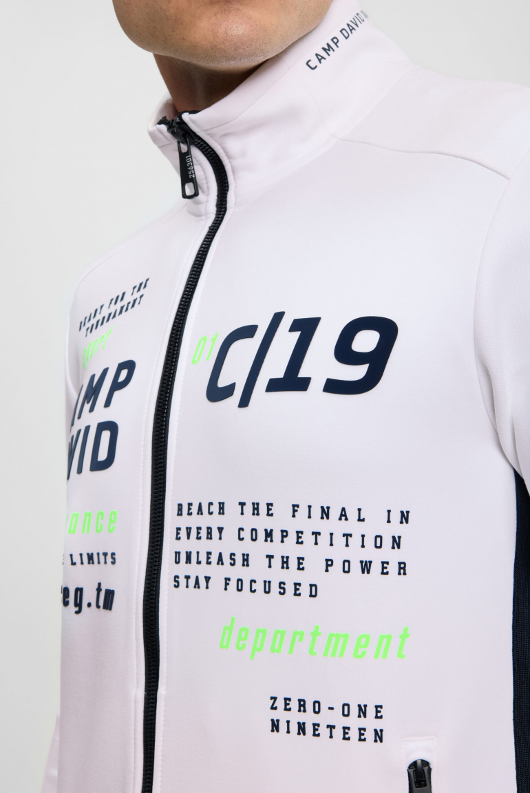 Trainingsjacke aus Interlock mit Logo Artworks