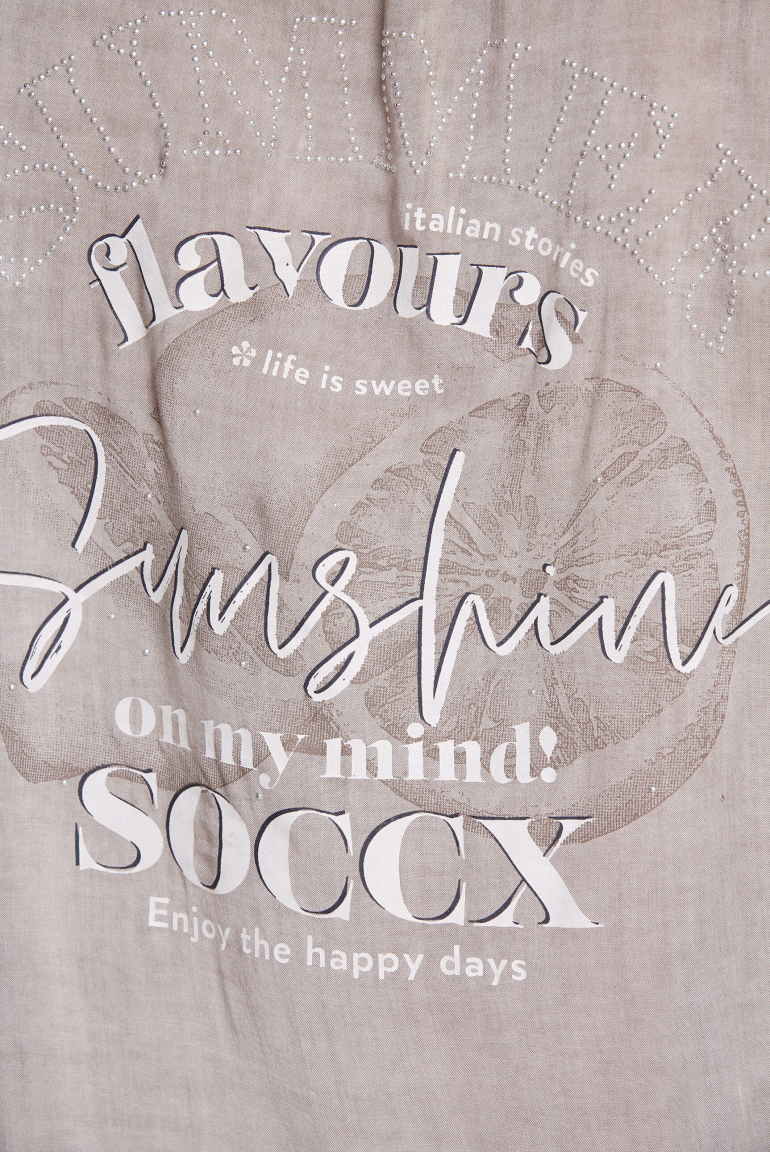 Ärmellose Bluse mit Rücken-Artwork