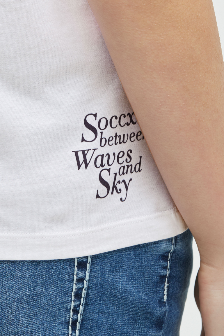 Ärmelloses Shirt mit Logo Prints