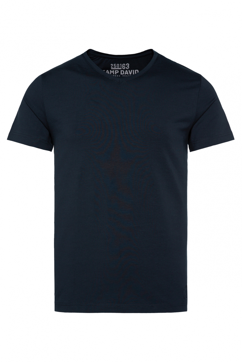 Basic T-Shirt mit V-Neck, Doppelpack