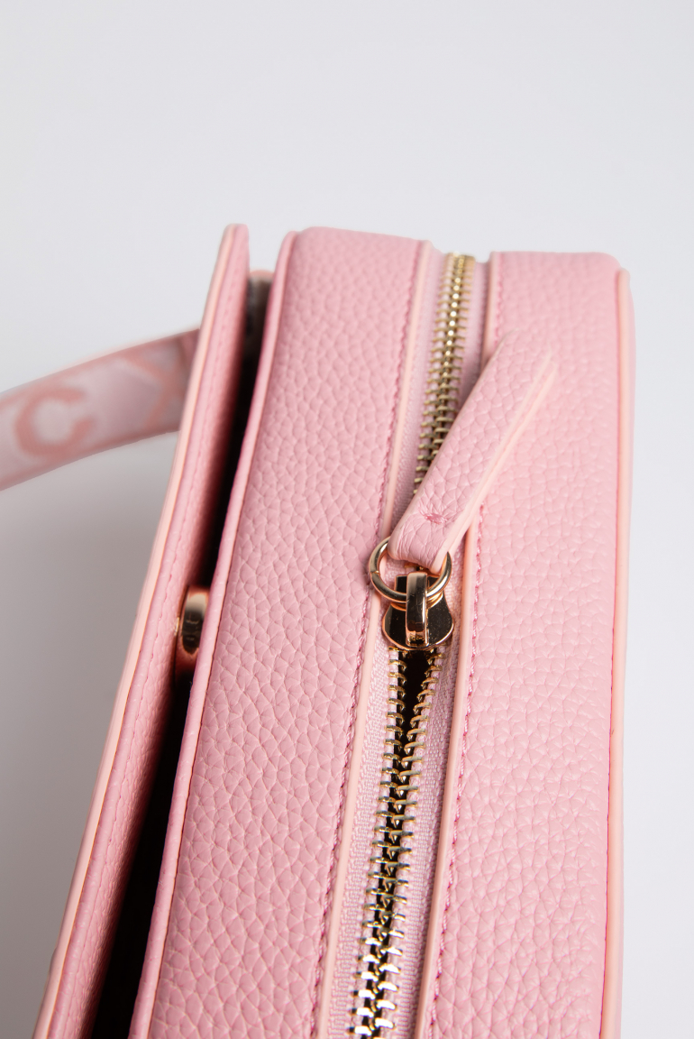 Crossbody Bag mit Logo und Intarsia-Webriemen