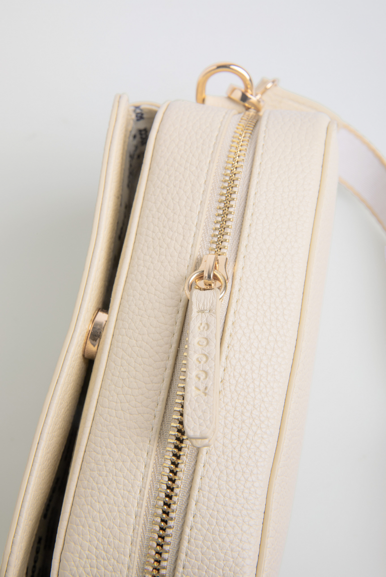 Crossbody Bag mit Logo und Intarsia-Webriemen