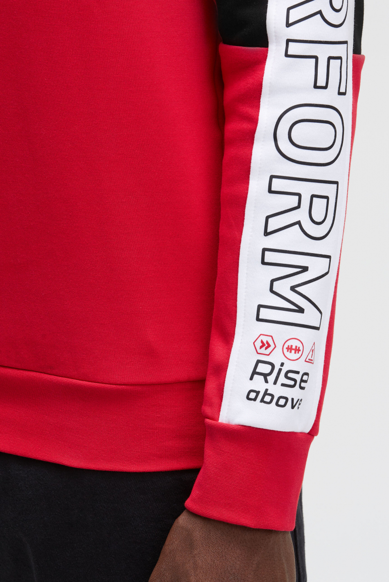 Hoodie aus Interlock mit Colour-Blocking