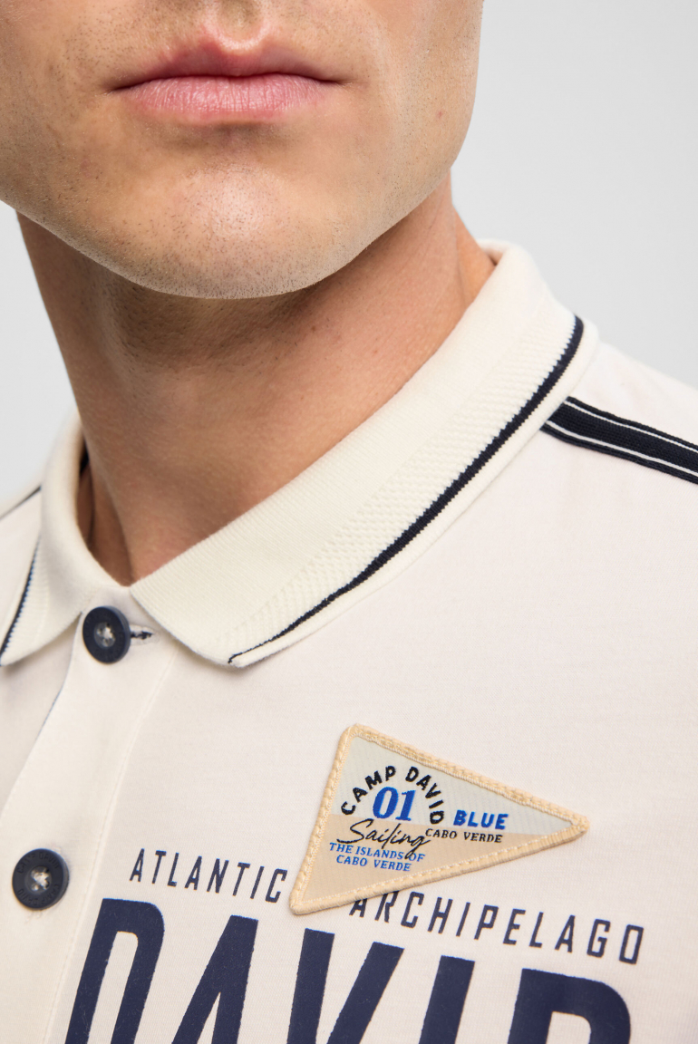 Kurzarmpolo mit Logo- und Photoprint