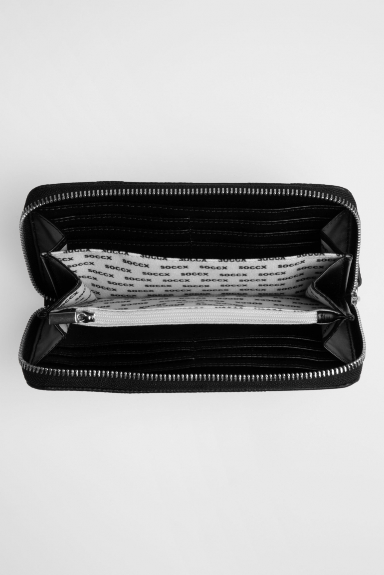 Longbörse mit All-Over-Logo-Prägung