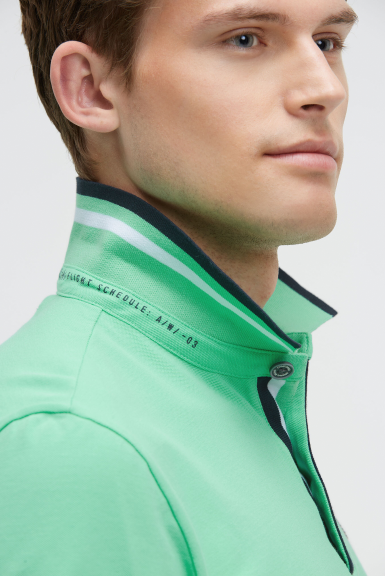 Pikee-Polo mit Prints und Patches