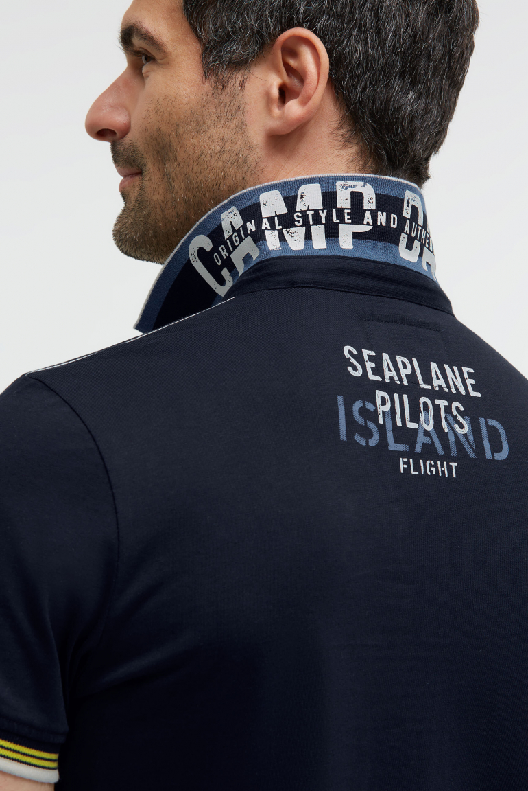 Poloshirt Kurzarm mit Logo-Applikationen
