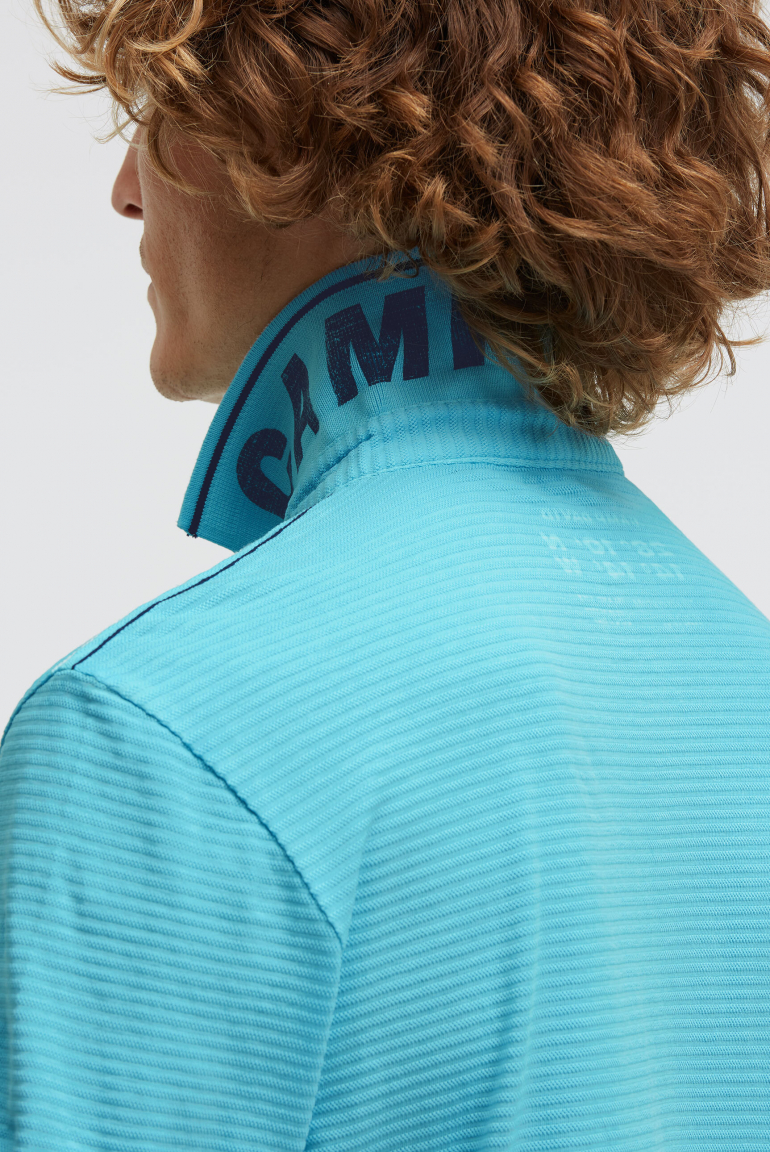 Poloshirt Kurzarm mit Struktur-Details