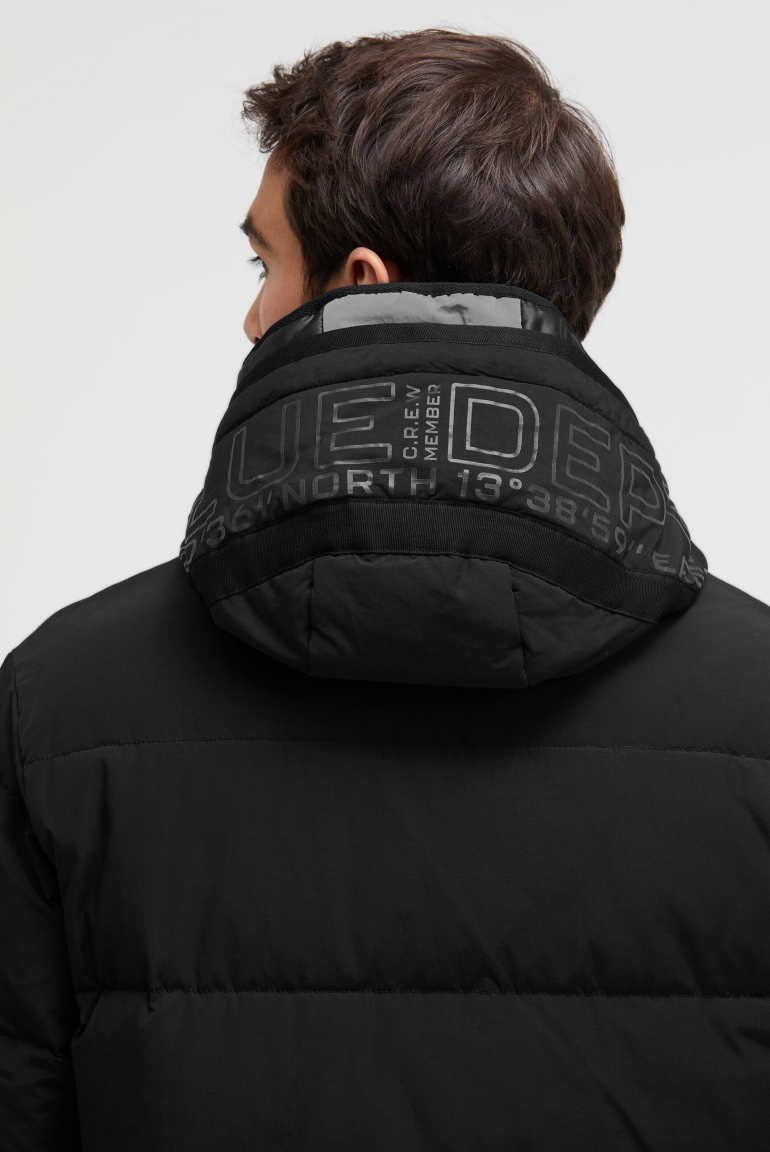 Stepp-Parka mit Kapuzen-Layering