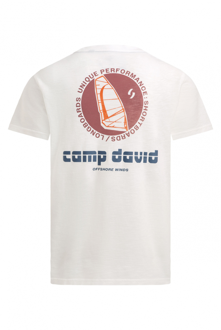 T-Shirt aus Slub-Pikee mit Back-Artwork