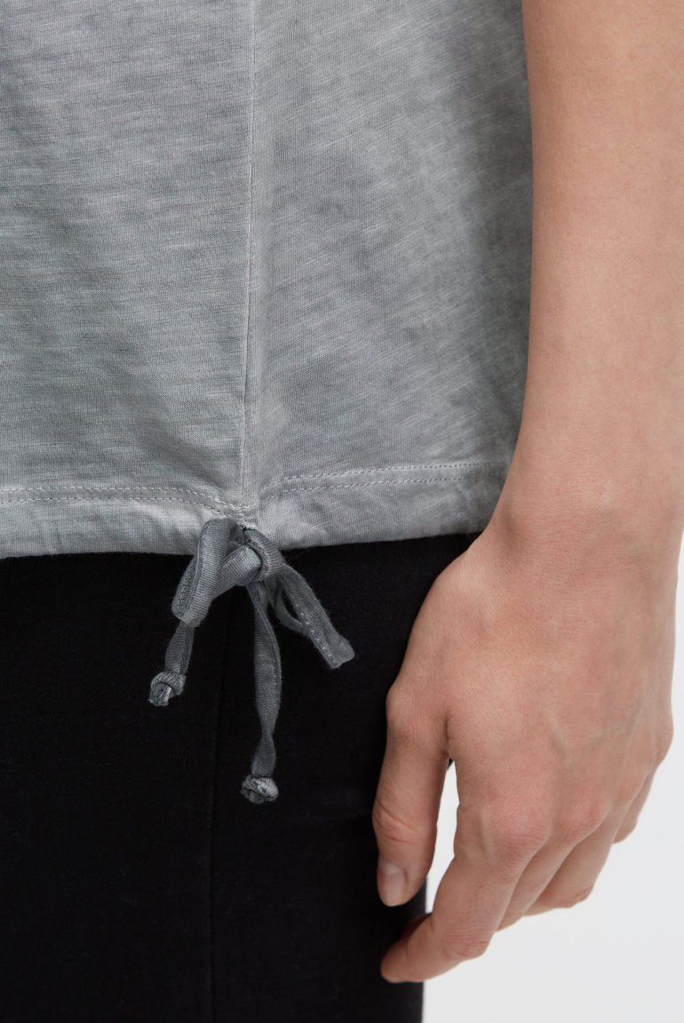 T-Shirt Loose Fit mit Tunnelzugband im Saum