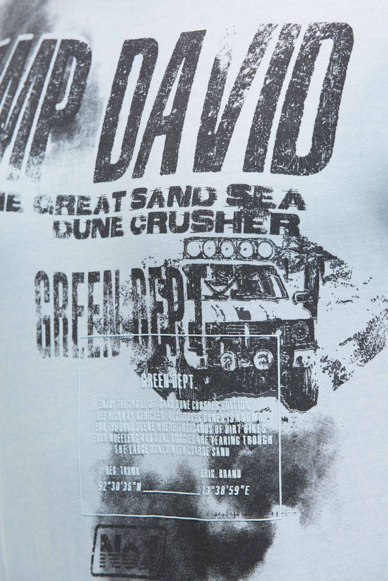 T-Shirt mit Photo- und Rubber-Print