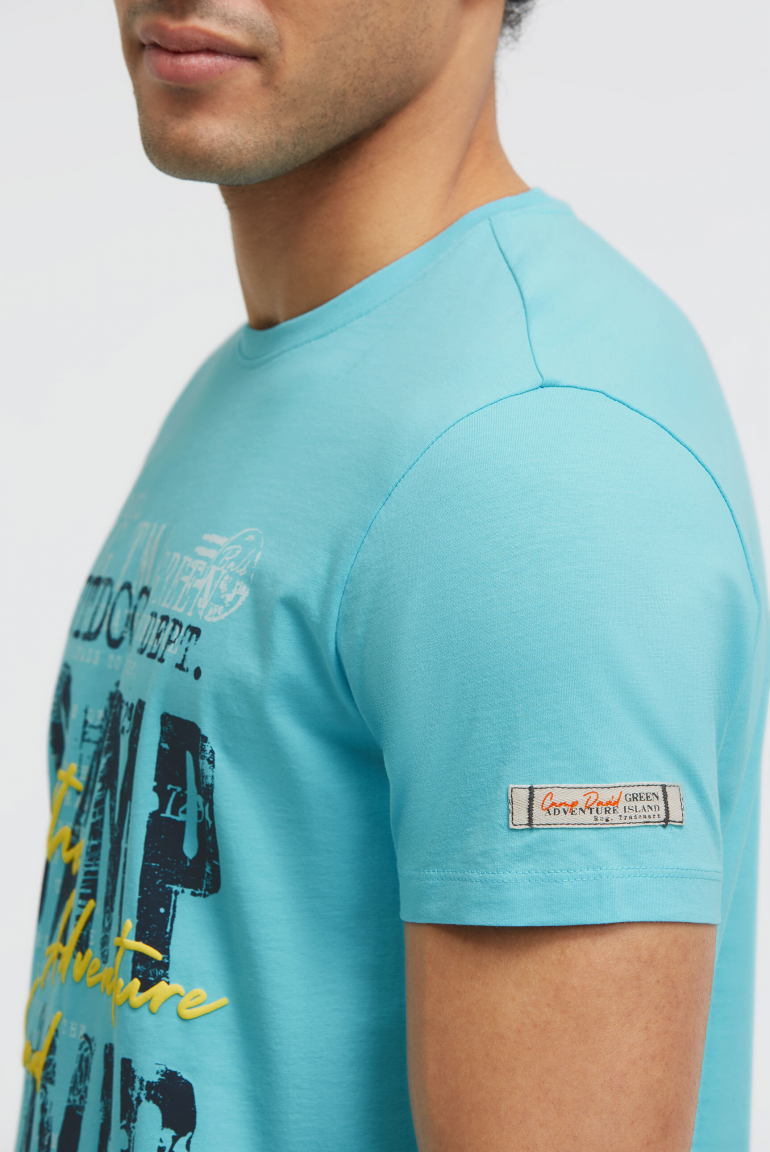 T-Shirt Rundhals mit Logo Prints