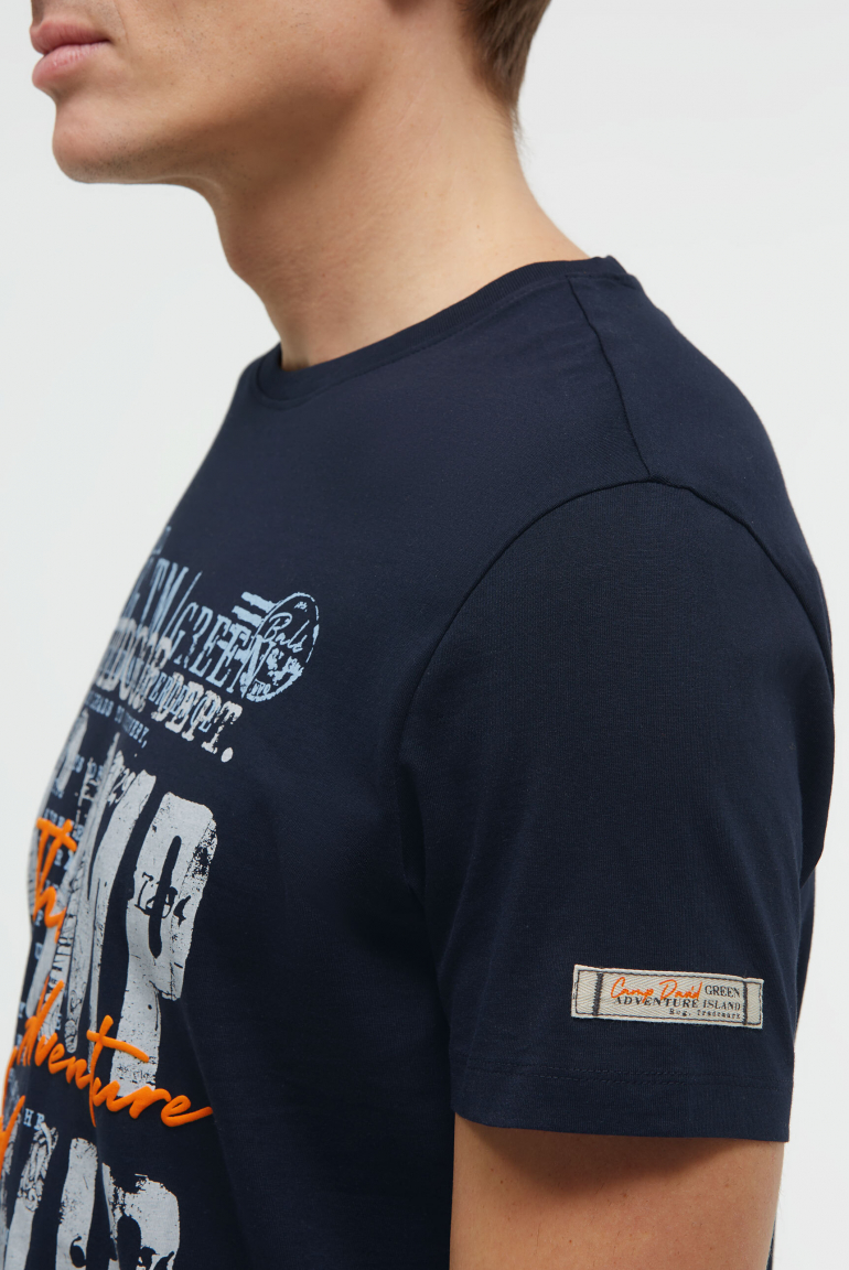 T-Shirt Rundhals mit Logo Prints