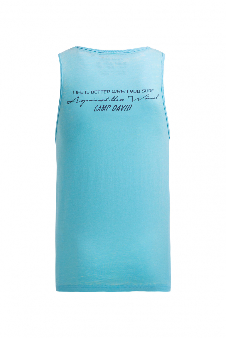 Tanktop mit Ausbrenner-Effekten und Prints
