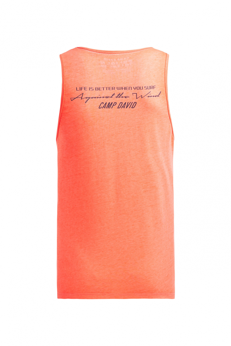 Tanktop mit Ausbrenner-Effekten und Prints