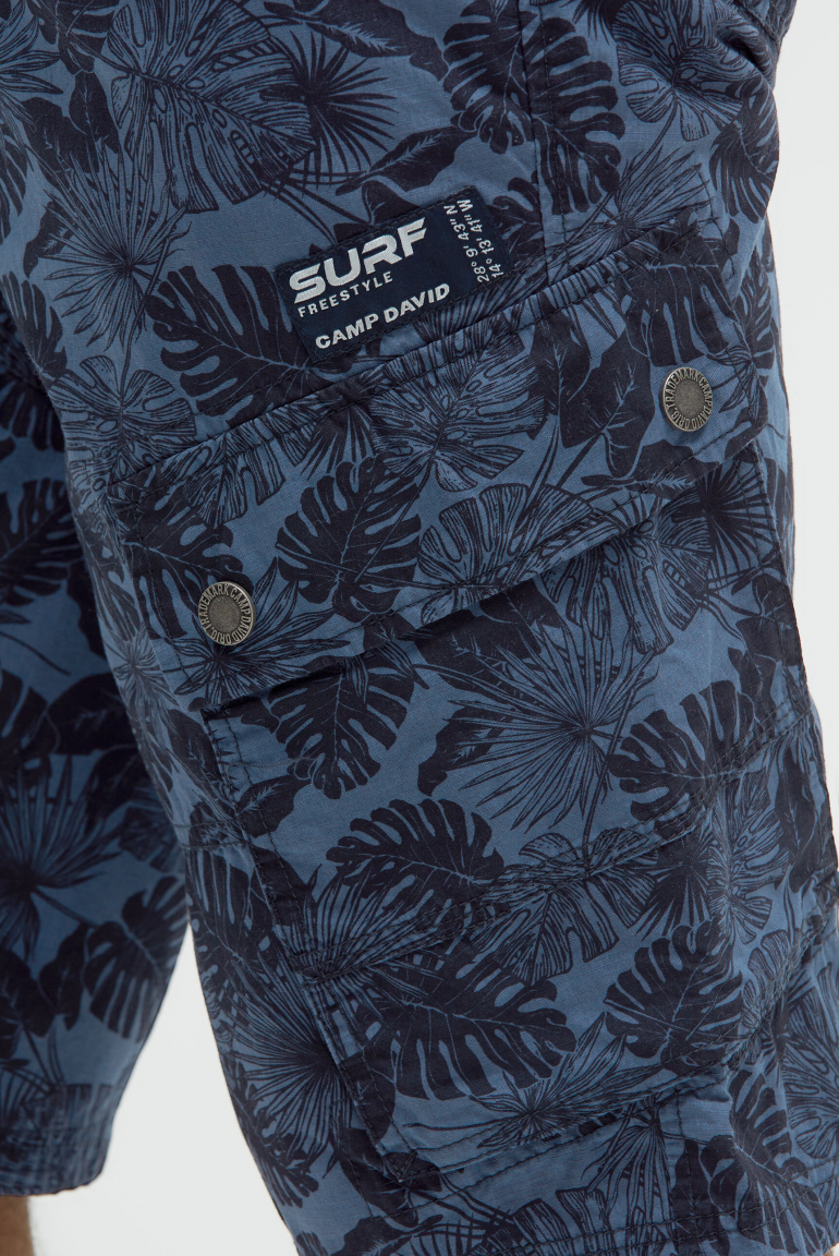 Cargo Shorts mit All Over Print