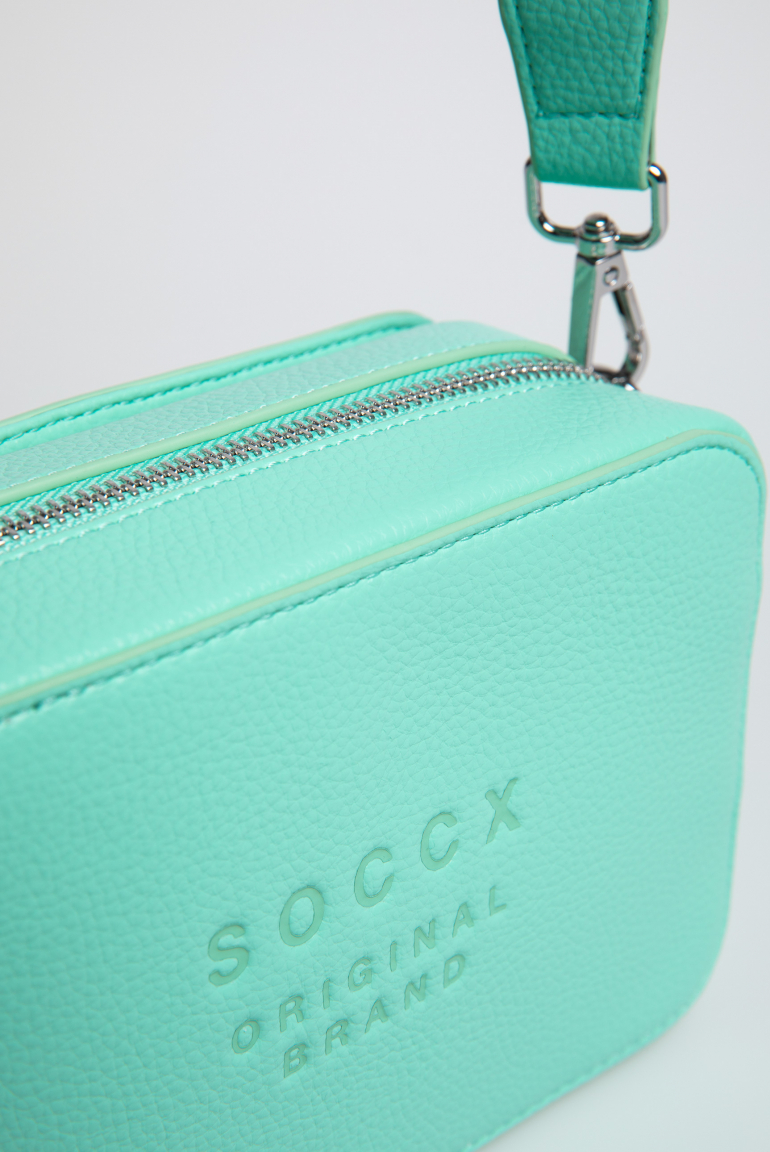 Crossbody Bag mit Logo und Intarsia-Webriemen