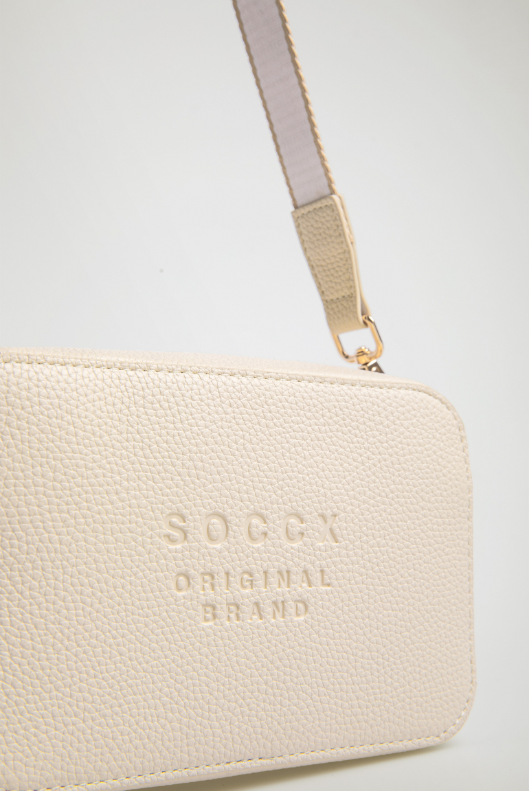 Crossbody Bag mit Logo und Intarsia-Webriemen