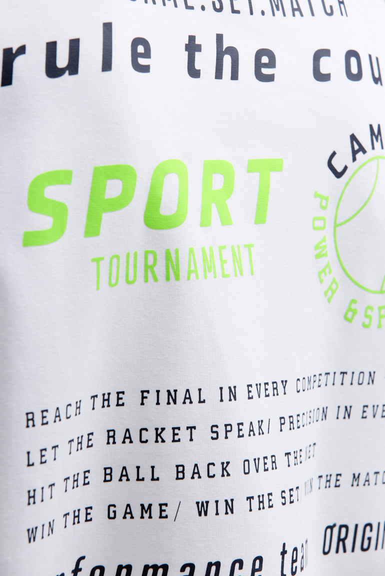 Hoodie aus Interlock mit Backprint