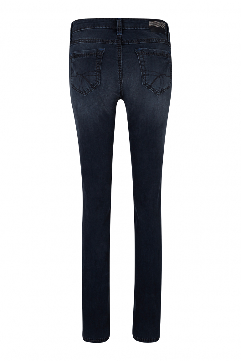 Jeans RO:MY mit breiten Nähten und gefärbter Innenseite