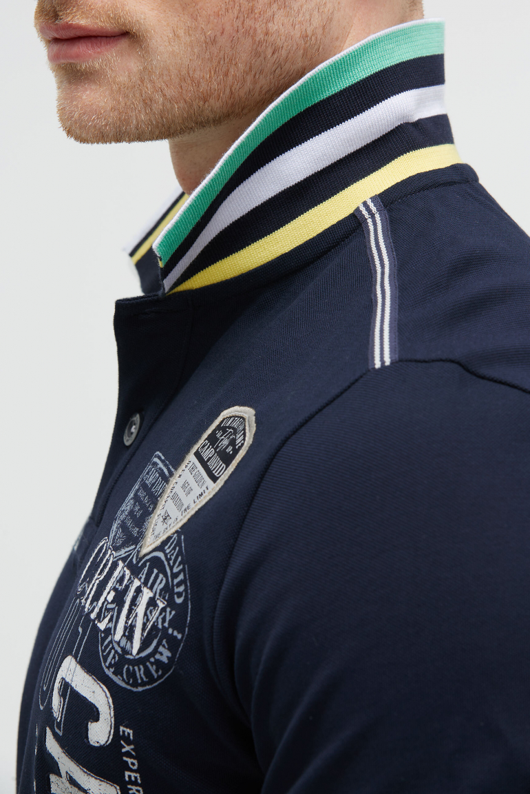 Poloshirt aus Pikee mit Logo Artworks