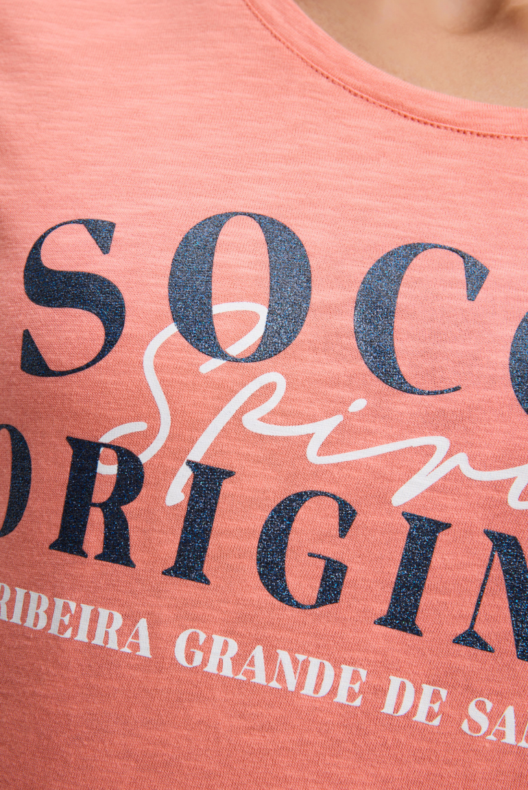 T-Shirt mit Rundhalsausschnitt und Print